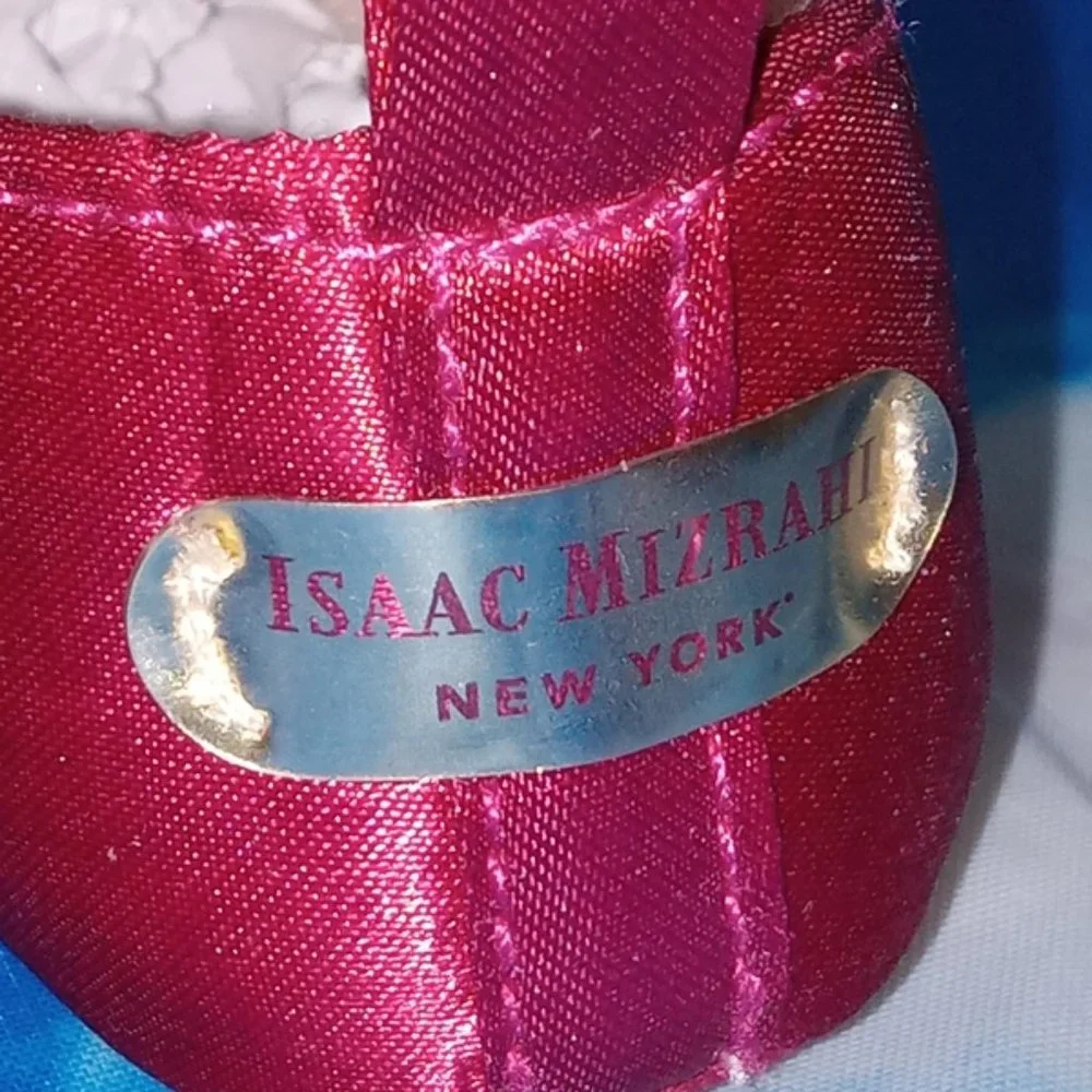 New Baby Bow Burgundy Shoes Isaac Mizrahi New York Size 3 (9 to 12 months)